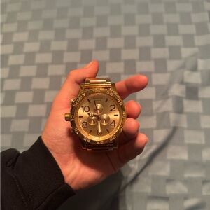 Nixon 51-30 Chrono Gold Watch